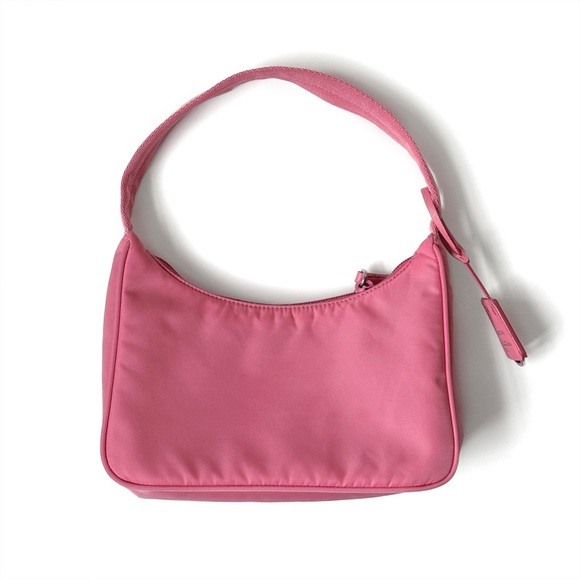 PRADA Nylon Re-Edition 2000 Tessuto Hobo Mini Bag in Begonia Pink - Picture 12 of 12